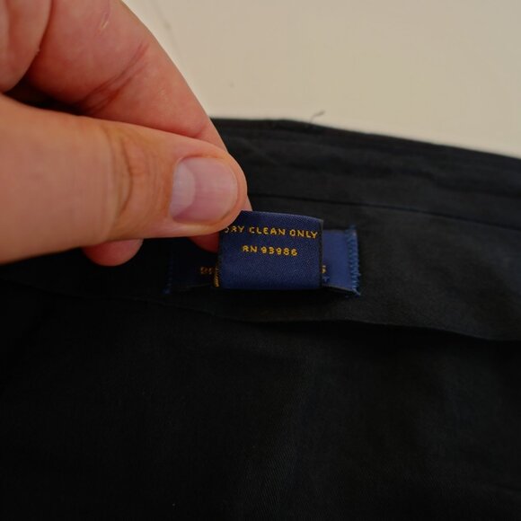 Brooks Brothers 346 Stretch Wool Blue Dress Pants Trousers 41 / 28 Pleated Cuffe - Picture 9 of 9